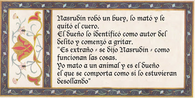 Nasrudin más ruidoso que un toro